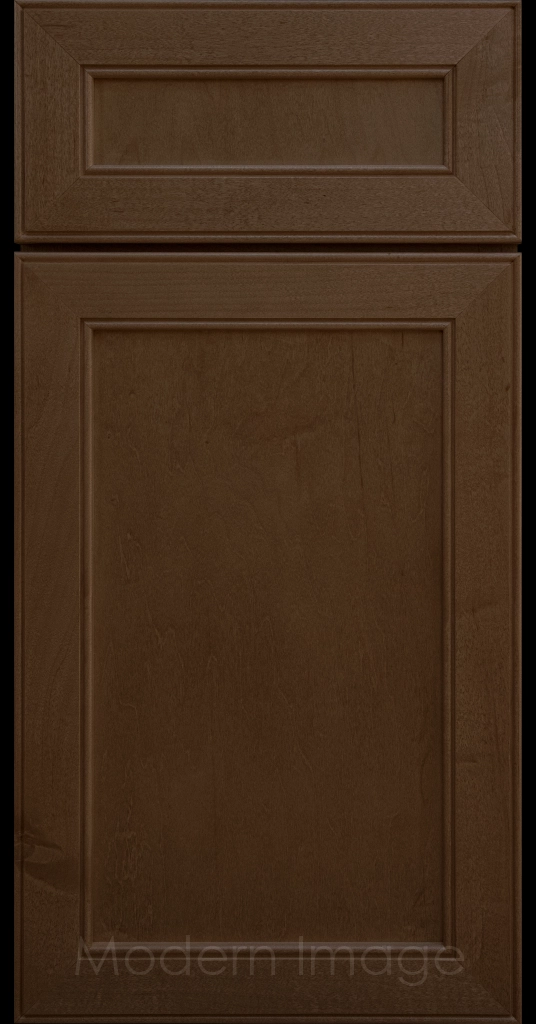 Stained Davis refined Shaker style kitchen cabinet in a Driftwood stain by Modern Image AZ.